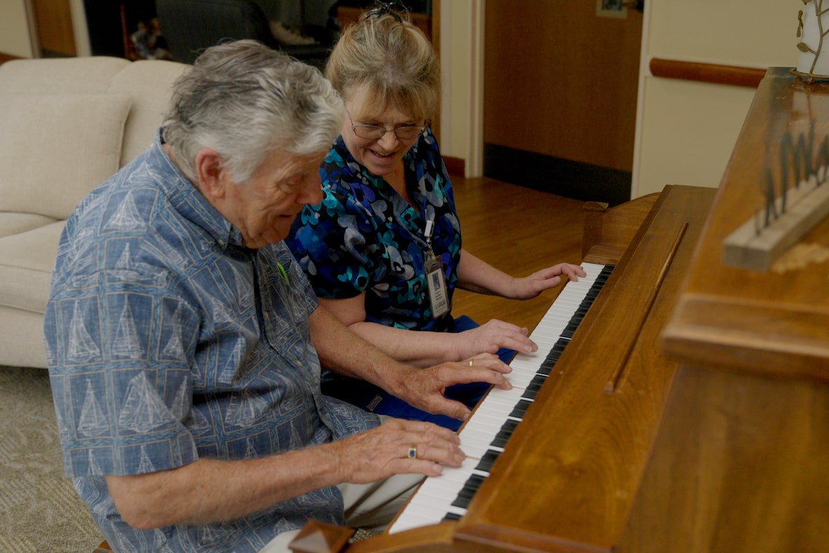 Older Man playing Piano